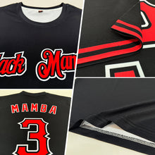 Load image into Gallery viewer, Custom Black Red-White Performance T-Shirt