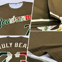 Load image into Gallery viewer, Custom Olive Vintage Mexican Flag-City Cream Performance Salute To Service T-Shirt