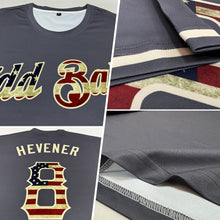 Load image into Gallery viewer, Custom Steel Gray Vintage USA Flag-City Cream Performance T-Shirt