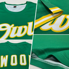 Load image into Gallery viewer, Custom Kelly Green White-Gold Performance T-Shirt