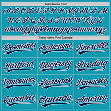 Load image into Gallery viewer, Custom Teal Navy-White Authentic Throwback Baseball Jersey