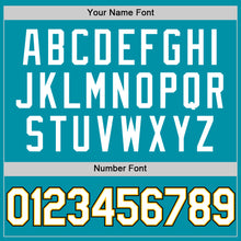 Load image into Gallery viewer, Custom Teal Gold-Black Authentic Throwback Basketball Jersey