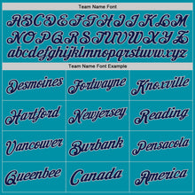 Load image into Gallery viewer, Custom Teal Navy-Gray Authentic Throwback Basketball Jersey