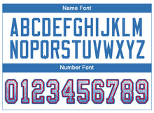 Load image into Gallery viewer, Custom White Powder Blue-Red Drift Fashion Football Jersey