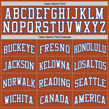 Load image into Gallery viewer, Custom Texas Orange White-Royal Authentic Basketball Jersey