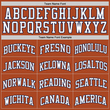 Load image into Gallery viewer, Custom Texas Orange White-Navy Authentic Basketball Jersey