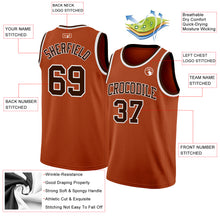 Load image into Gallery viewer, Custom Texas Orange Brown-White Authentic Basketball Jersey