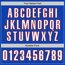 Load image into Gallery viewer, Custom Thunder Blue White-Red Authentic Baseball Jersey