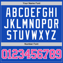 Load image into Gallery viewer, Custom Thunder Blue Pink-White Authentic Basketball Jersey