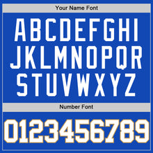 Load image into Gallery viewer, Custom Thunder Blue White-Old Gold Authentic Basketball Jersey