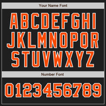 Load image into Gallery viewer, Custom Black Orange-White Authentic Two Tone Baseball Jersey