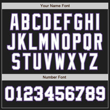 Load image into Gallery viewer, Custom Black White-Purple Authentic Two Tone Baseball Jersey