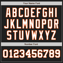 Load image into Gallery viewer, Custom Black White-Orange Authentic Two Tone Baseball Jersey