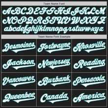 Load image into Gallery viewer, Custom Black White-Teal Authentic Two Tone Baseball Jersey