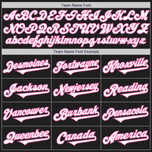 Load image into Gallery viewer, Custom Black White-Pink Authentic Two Tone Baseball Jersey