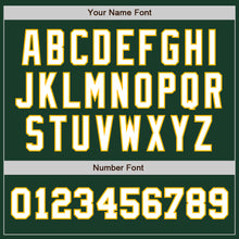 Load image into Gallery viewer, Custom Green White-Gold Authentic Two Tone Baseball Jersey