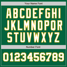 Load image into Gallery viewer, Custom Kelly Green White-Gold Authentic Two Tone Baseball Jersey