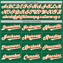 Load image into Gallery viewer, Custom Kelly Green White-Orange Authentic Two Tone Baseball Jersey
