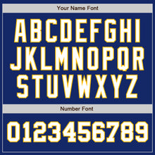 Load image into Gallery viewer, Custom Royal White-Gold Authentic Two Tone Baseball Jersey