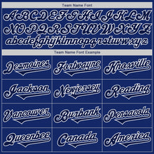 Load image into Gallery viewer, Custom Royal Navy-White Authentic Two Tone Baseball Jersey
