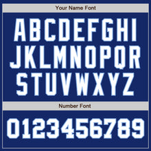 Load image into Gallery viewer, Custom Royal White-Light Blue Authentic Two Tone Baseball Jersey