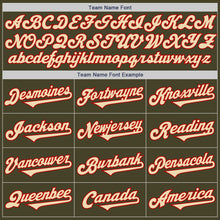 Load image into Gallery viewer, Custom Olive Cream Red-Black Authentic Salute To Service Two Tone Baseball Jersey