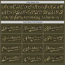 Load image into Gallery viewer, Custom Olive Camo Black-Cream Authentic Salute To Service Two Tone Baseball Jersey