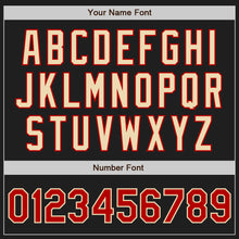 Load image into Gallery viewer, Custom Black Red-Cream Authentic Two Tone Baseball Jersey