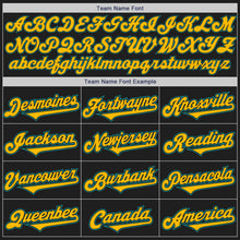 Load image into Gallery viewer, Custom Black Gold-Teal Authentic Two Tone Baseball Jersey