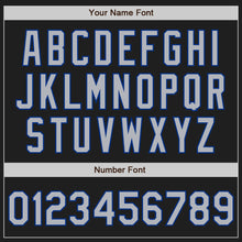 Load image into Gallery viewer, Custom Black Gray-Royal Authentic Two Tone Baseball Jersey