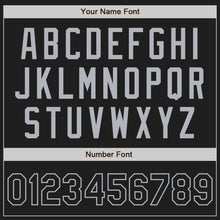 Load image into Gallery viewer, Custom Black Gray Authentic Two Tone Baseball Jersey