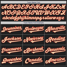 Load image into Gallery viewer, Custom Black Cream-Red Authentic Two Tone Baseball Jersey