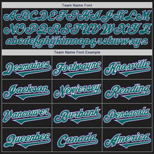 Load image into Gallery viewer, Custom Black Teal-Purple Authentic Two Tone Baseball Jersey