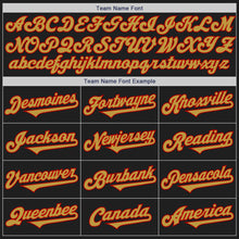 Load image into Gallery viewer, Custom Black Old Gold-Red Authentic Two Tone Baseball Jersey