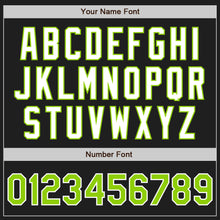 Load image into Gallery viewer, Custom Black Neon Green-White Authentic Two Tone Baseball Jersey