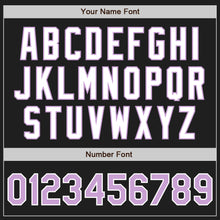 Load image into Gallery viewer, Custom Black Light Purple-White Authentic Two Tone Baseball Jersey