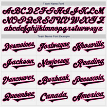 Load image into Gallery viewer, Custom White Black-Pink Authentic Two Tone Baseball Jersey