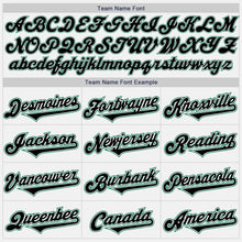 Load image into Gallery viewer, Custom White Black-Kelly Green Authentic Two Tone Baseball Jersey
