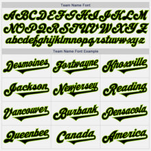 Load image into Gallery viewer, Custom White Black-Neon Green Authentic Two Tone Baseball Jersey
