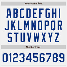 Load image into Gallery viewer, Custom White Royal Authentic Two Tone Baseball Jersey