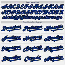 Load image into Gallery viewer, Custom White Royal-Black Authentic Two Tone Baseball Jersey