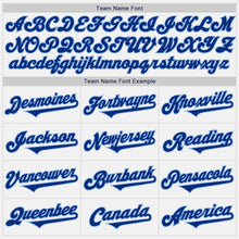 Load image into Gallery viewer, Custom White Royal-Light Blue Authentic Two Tone Baseball Jersey