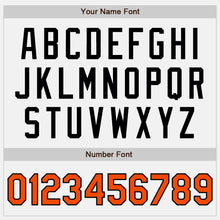 Load image into Gallery viewer, Custom White Orange-Black Authentic Two Tone Baseball Jersey