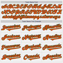 Load image into Gallery viewer, Custom White Orange-Green Authentic Two Tone Baseball Jersey