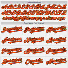 Load image into Gallery viewer, Custom White Orange-Brown Authentic Two Tone Baseball Jersey