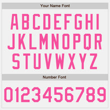 Load image into Gallery viewer, Custom White Pink Authentic Two Tone Baseball Jersey