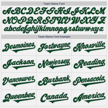 Load image into Gallery viewer, Custom White Green-Gray Authentic Two Tone Baseball Jersey
