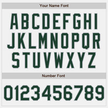 Load image into Gallery viewer, Custom White Green-Gray Authentic Two Tone Baseball Jersey