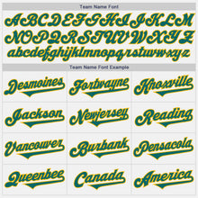 Load image into Gallery viewer, Custom White Teal-Gold Authentic Two Tone Baseball Jersey