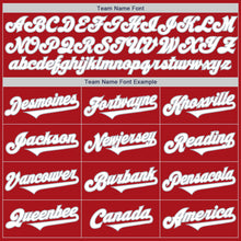 Load image into Gallery viewer, Custom Red White-Gray Authentic Two Tone Baseball Jersey